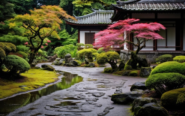 Zen Garden Serenity 日本のオアシス生成AI