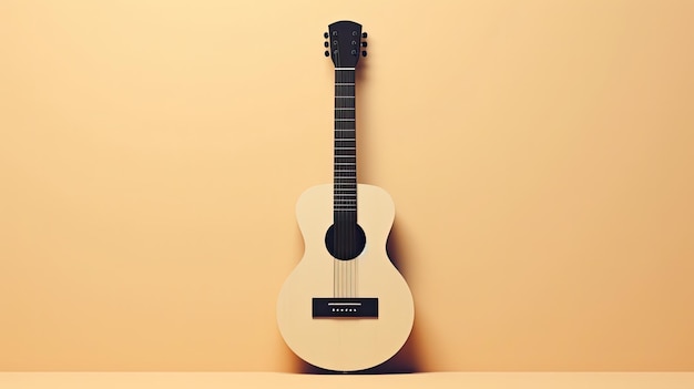 Zen Guitar with orange background