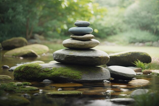 Zen meditatie landschap