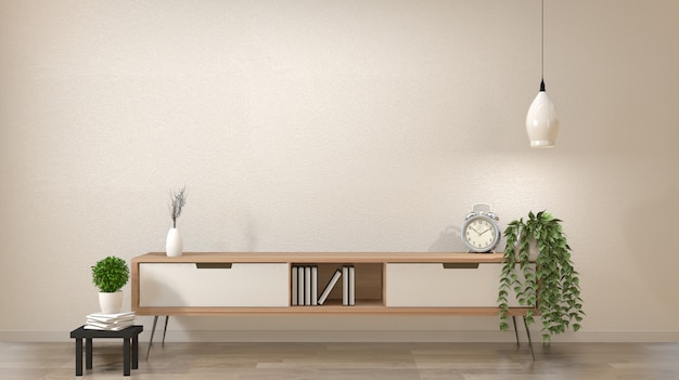 Zen moderne lege ruimte, minimale ontwerp Japanse stijl. 3D-rendering