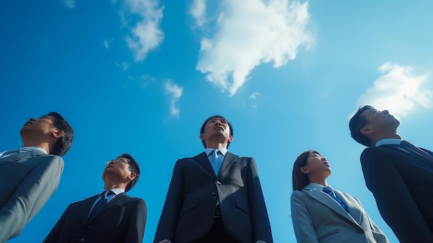 Photo zen in the office tokyo business gaze