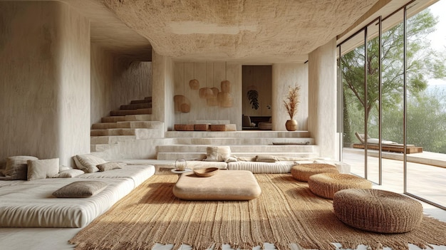 Дизайн гостиной Zen Retreat