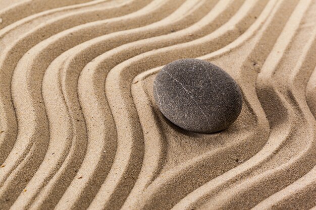 Zen tuin meditatie steen