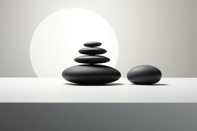 Zen Zone Minimalist Rustige achtergrond achtergrond