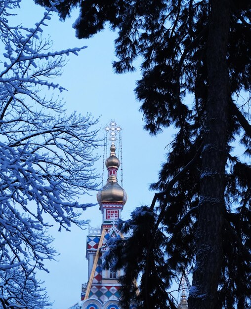 Photo zenkov cathedral in the winter