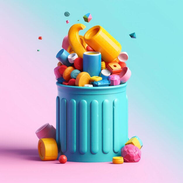 zero waste 3d icon