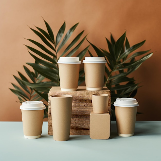 Zero waste concept reusable coffee cup