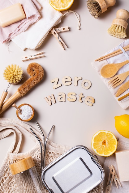 Zero waste set plasticvrij en herbruikbaar keukengerei