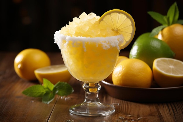 Zesty Lemon Twist Bursting met citrus smaak Beste citroen foto fotografie