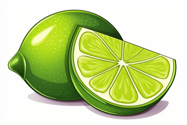 Photo the zesty touch lime wedge clip art in a captivating 32 aspect ratio