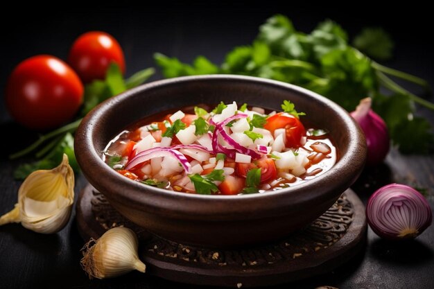 Zesty Vegetarian Pozole Dish