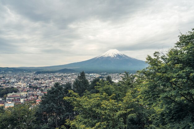 Zet Fuji op, ook genoemd Fujiyama of Fuji geen Yama, hoogste berg in Japan.