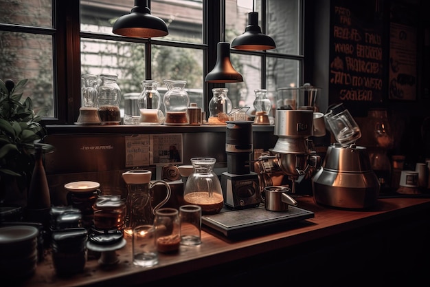 Zet koffie in een coffeeshop Generatieve AI