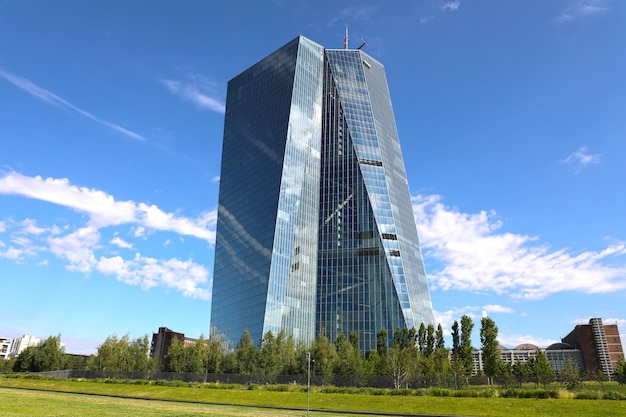 Zetel van de Europese Centrale Bank in Frankfurt, Duitsland