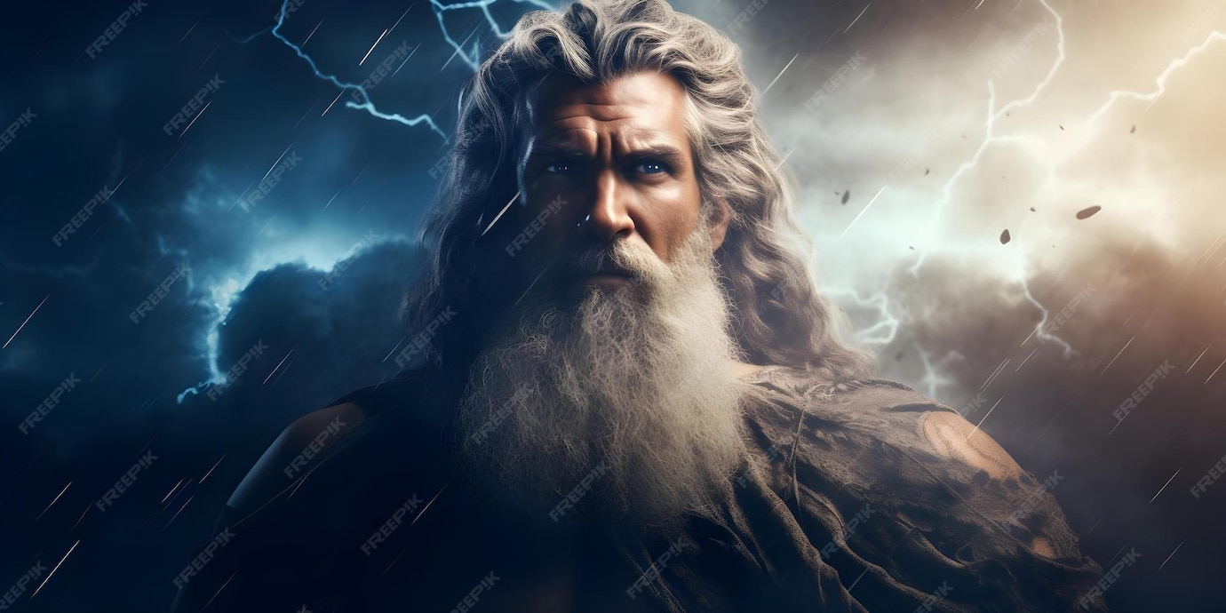 Zeus Greek god of thunder in mythology Concept Greek Mythology Zeus God