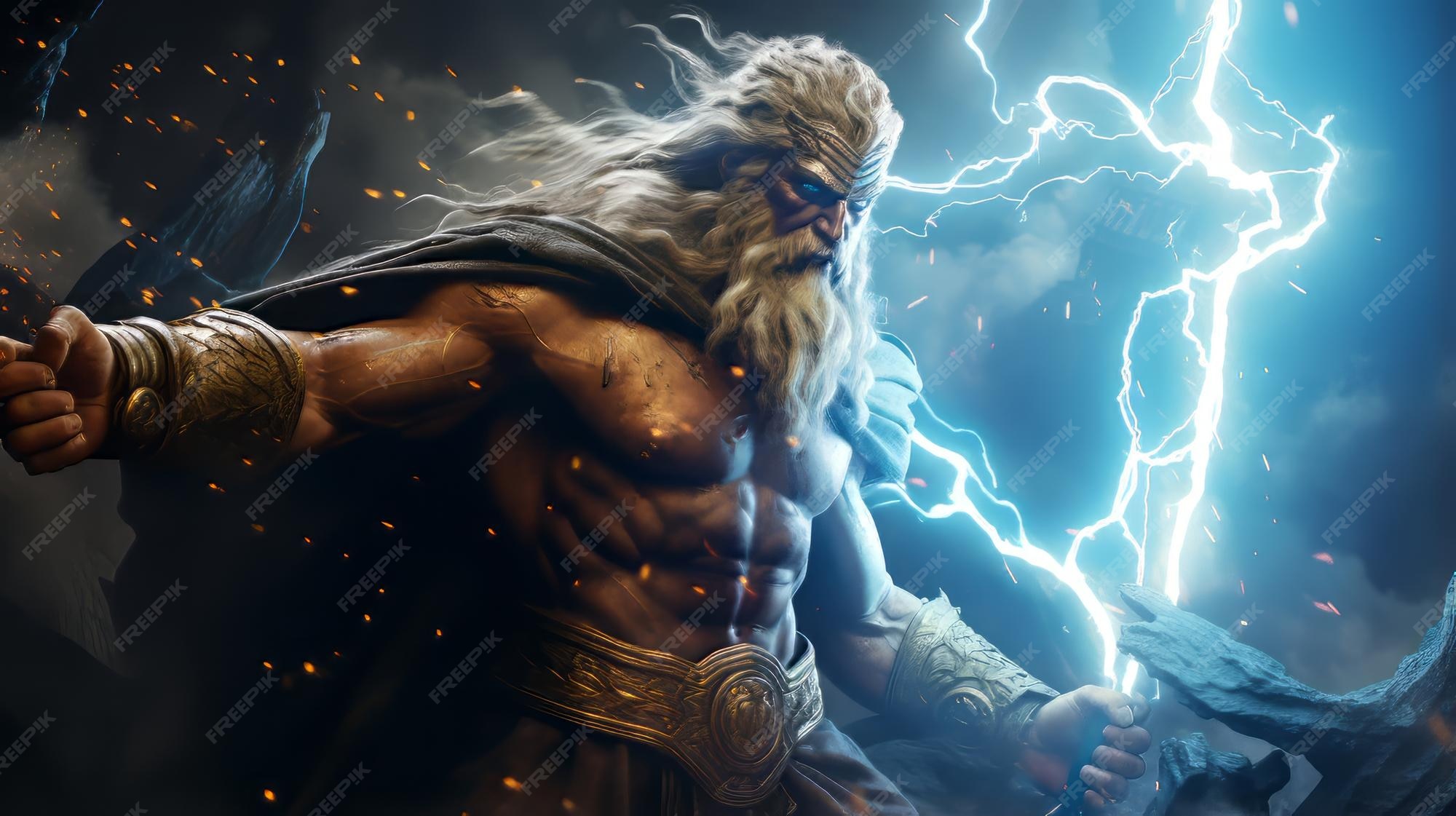 Premium Photo | Zeus The greek god of thunder