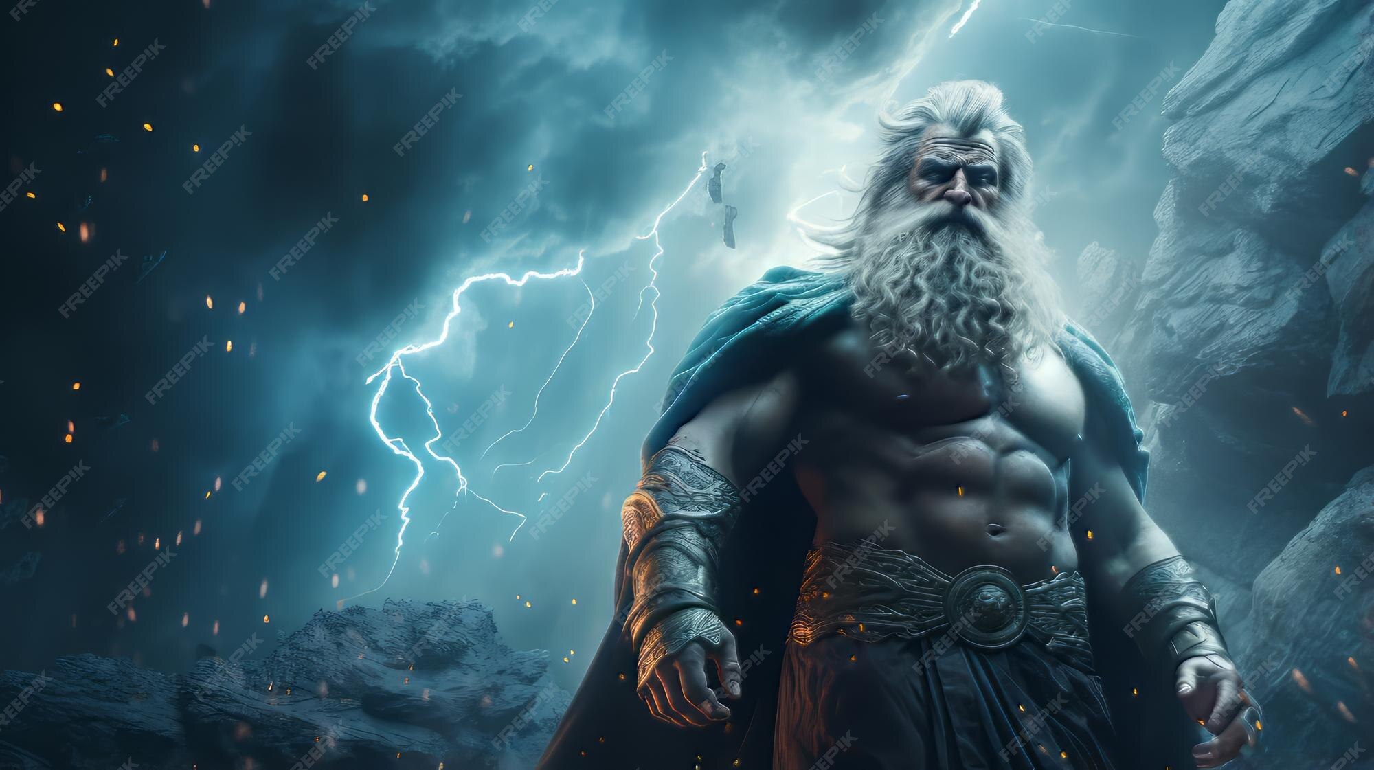 Premium AI Image | Zeus The greek god of thunder