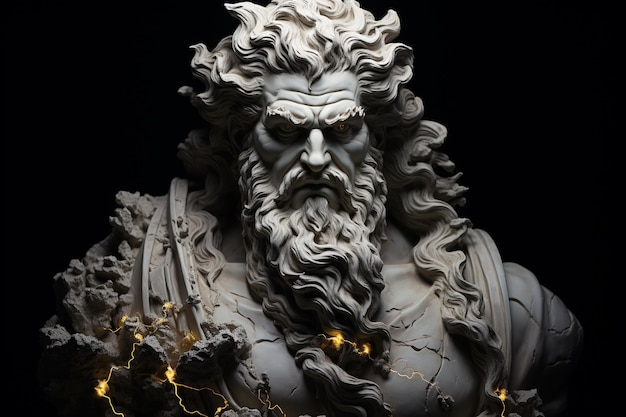 Zeus main Olympian god in Greek mythology the god of thunder and lightning third son of the titan Cronus and the titanic Rhea One of 12 supreme Olympic gods who live on Olympus the Greek gods