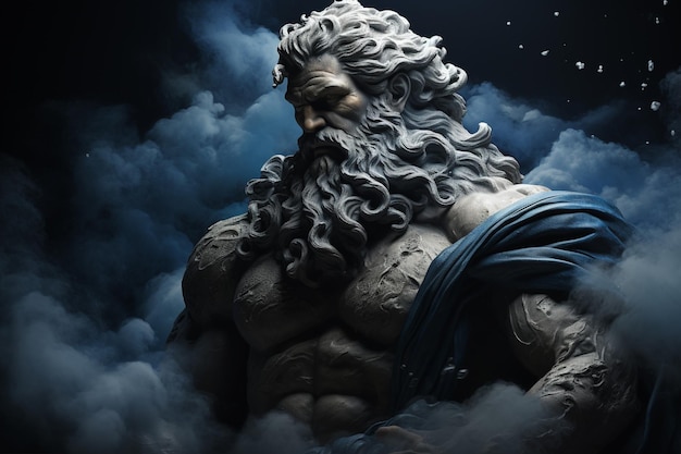 Zeus main Olympian god in Greek mythology the god of thunder and lightning third son of the titan Cronus and the titanic Rhea One of 12 supreme Olympic gods who live on Olympus the Greek gods