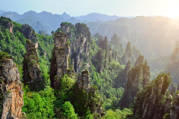 Photo zhangjiajie mountains china