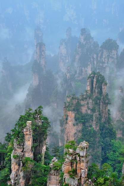 張家界山、中国