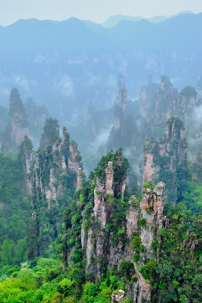 張家界山、中国