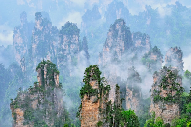 張家界山、中国