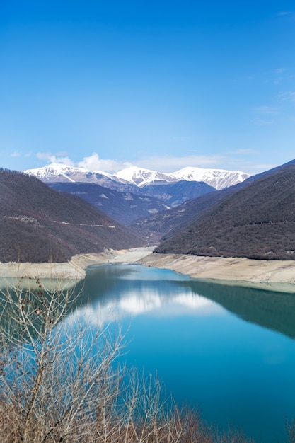 Zhinval hpp in georgia. splendide vedute della georgia