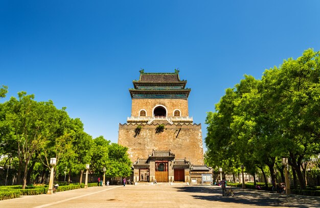 Zhonglou of bell tower in peking - china