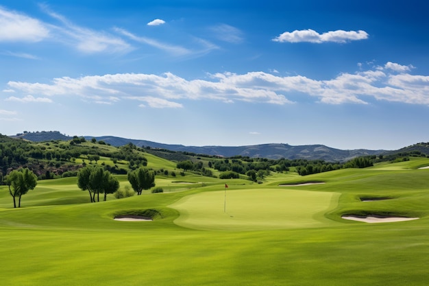 zicht op de golfbaan Generatieve AI