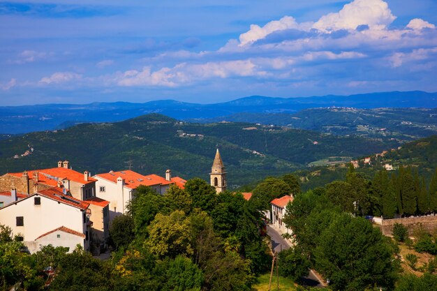 Zicht op Motovun