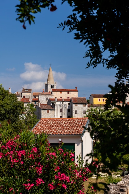 Zicht op Villa, Baal in Istrië. Kroatië