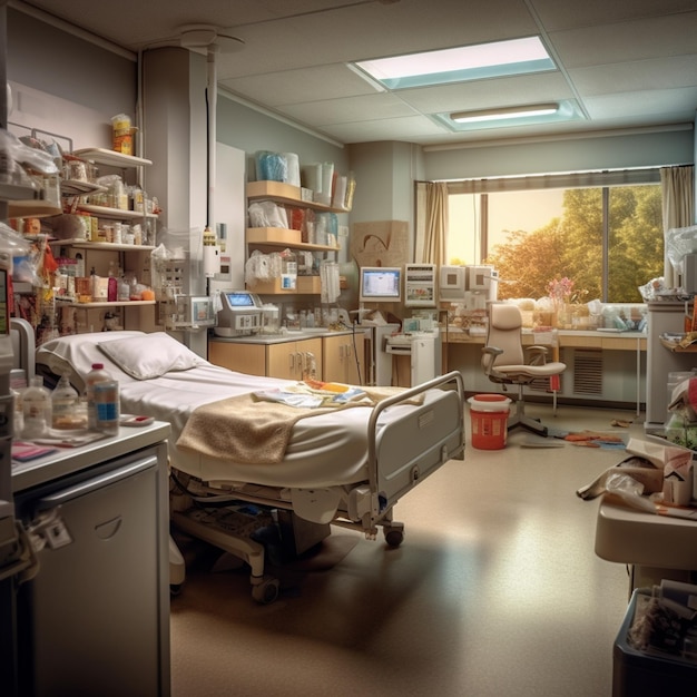ziekenhuiskamer voor zieke mensen