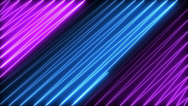 Zig zag neon light seamless loop modern motion graphics\
background