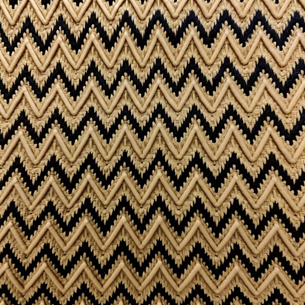 Zigzag patterned fabric texture