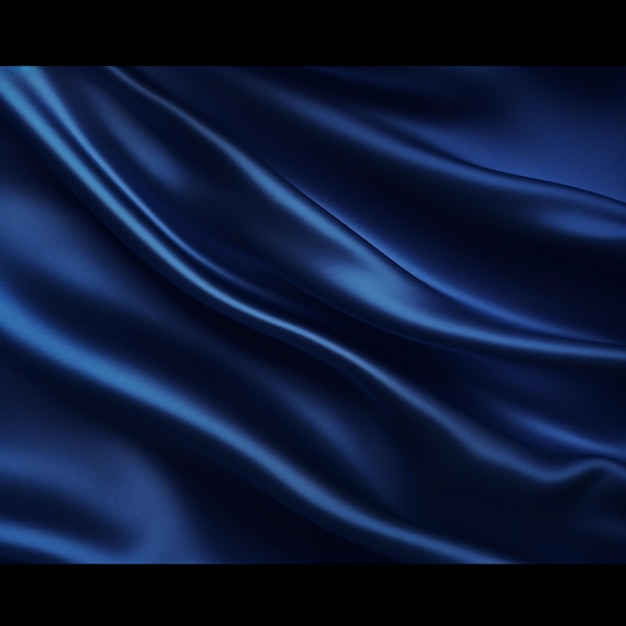 Zijde satijnen stof Marineblauwe kleur Abstract donker