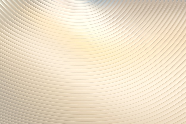 Zilveren abstracte muur Golf architectuur abstracte achtergrond 3D-rendering, zilveren achtergrond voor presentatie