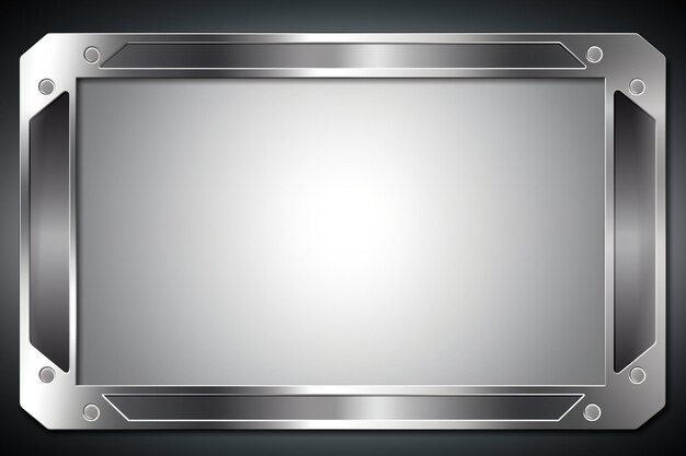Zilveren frame eenvoudige abstracte achtergrond