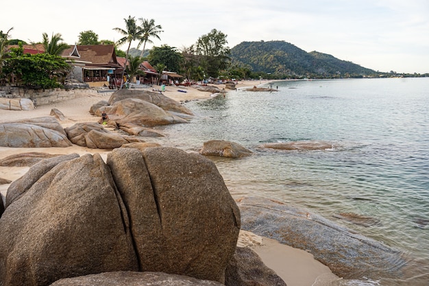 Zilveren strand in koh samui in thailand