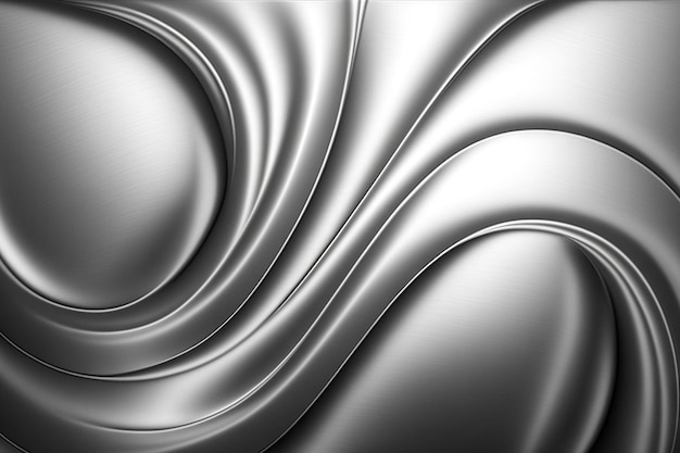 Zilveren textuur abstracte vloeibare patroon achtergrond