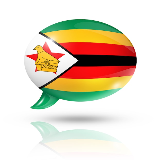 Zimbabwaanse vlag tekstballon