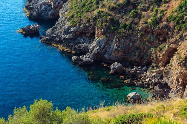 Zingaro sea coast Sicily Italy