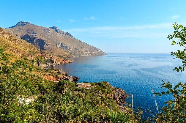 Zingaro sea coast Sicily Italy