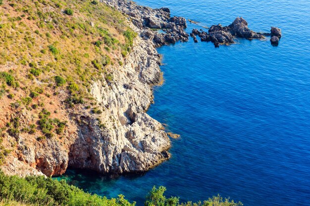 Foto zingaro zeekust sicilië italië