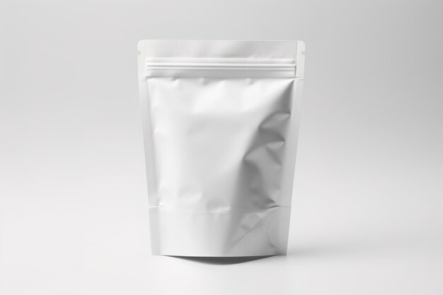 Photo ziplock mockup pouch bagblank packaging sachet mockup generative ai