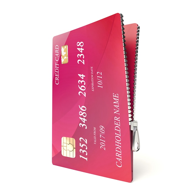 Zipped credit card