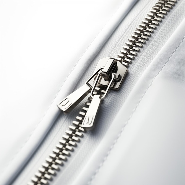 Photo zipper with white background high quality ultra hd