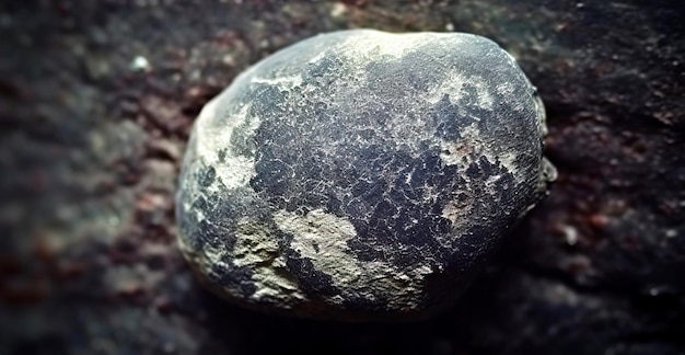 ズヌカライト化石鉱石 地質学的結晶化石 暗い背景のクローズアップ