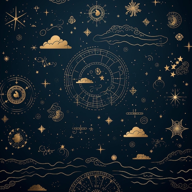 ゾディアックと占星術の壁紙