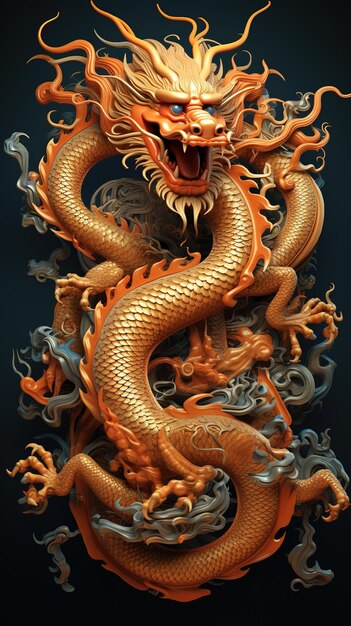 Photo zodiac dragon of the twelve china